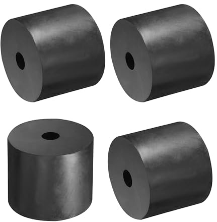 QUARKZMAN 4pcs Entretoises en Caoutchouc, Rondelles Caoutchouc Anti-Vibration Épaisses Amortisseur Coussins Maison Réparation, 50mm Diamètre Extérieur, 10mm Diamètre Intérieur, 40mm Hauteur