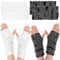 SREBIWO 2 Paar Halloween Fingerlose Handschuhe,Spinnennetz Punkhandschuhe,Zerrissene Halloween Handschuhe,Punk Spinnennetz Spitzenhandschuhe für Halloween Cosplay Party Kostüm Kostümzubehör