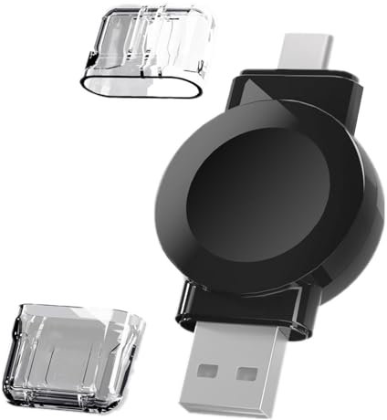 Weehomy Caricabatterie da viaggio portatile per Apple Watch, caricatore magnetico senza fili per iWatch, caricatore rapido USB-A e USB-C per Apple Watch Serie 9/8/7/6/5/4/3/2/1/SE3/SE2/SE/Ultra