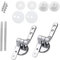 1 Set Toilet Seat Hinges, Toilet Seat Hinges Replacement, Toilet Seat Fittings, Toilet Seat Brackets, Toilet Hinges Replacement, Toilet Seat Bolts for Wc Toilets