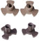 Lot de 2 supports pour plaque tournante pour four à micro-ondes 14 mm