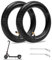 Toaren Cámara de Aire 10 Pulgadas,10x2 Cámaras Aire Reforzadas,10 Pulgadas Neumáticos Interiores con Válvula 45° con 2 Palo de Neumático para Scooter Eléctrico Xiaomi Cámaras Aire para Cochecito Bebé