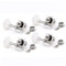 Vaguelly Bass Guitar Tuner Mit Elephant Ear Knopf Silberne Bass Maschine Kopf Stimmmechaniken Langlebige Übersetzung Perfektes Zubehör Für Bassgitarren