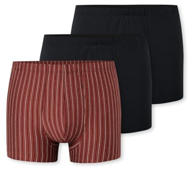 Schiesser Herren 3 PACK Unterwäsche Shorts mit weichem Bund Bio Baumwolle Multipack - 95/5 Organic