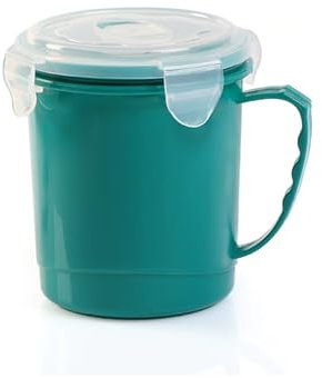 Katsy Style Microwave Take-Out Soup Mug 710ml | BPA-Free, Airtight Lid, Steam Vent, Portable and Dishwasher Safe