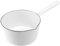 Sarngk 1,3 Japonais CéRamique Blanche Casserole Une Lait Cuisine Cuisson Pan Pot Une Casserole Aliments pour BéBéS Casserole avec Longue PoignéE pour Un Peuple
