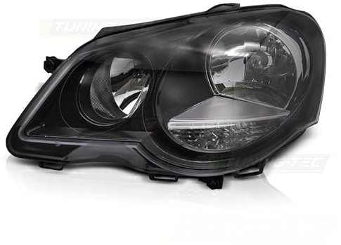Scheinwerfer schwarz links TYC passend für VW Polo 9N3 05-09