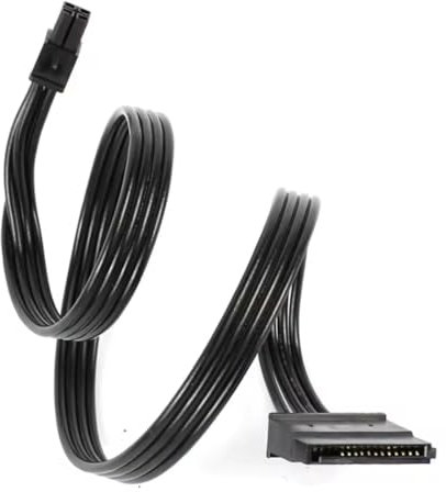 Panlouting Cavo di Alimentazione ATX 4Pin a 15Pin SATA | 42cm | Per Dischi Rigidi HDD Blu-ray CD Drives | Compatibile con Schede Madri Lenovo M410 M415 510S 510A M610 M710 B250 M2601K