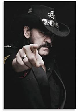 HSYIFF Foto Auf Leinwand Senza Cornice 40 * 60cm Lemmy Kilmister Modern Poster Canvas Wall Art Pictures for Bedroom Wall Art Gifts Decor
