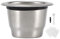 Fictory Kit de capsules de café réutilisables, en acier inoxydable 304, compatible avec Nespresso, respectueux de l'environnement