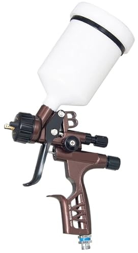 UMOBXKIFN 6800B 1.3 mm Spray Acabados automotrices Pinturas de Alta nebulización Spray for Chapa metálica Mobiliario Industrial Spray for Cuero(Orange)