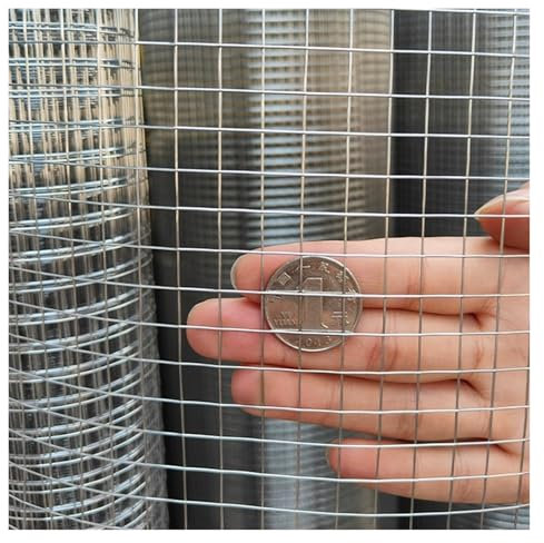 VXHCS 304 Edelstahl Maschendraht Hühnerdrahtgeflecht 15mm/13mm/10mm Maschenweite, Geländer Balkon Sicherheit Zaun Dekorative Maschen(10mm/1mm,1x30m)