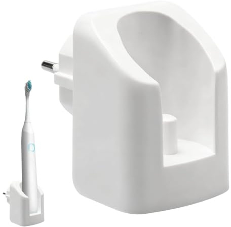 Wandladegerät für elektrische Zahnbürsten von Orl B Bran Zahnbürsten, Kompatibel mit Pro, Vitality, Genius X, iO Series iO3 iO4 iO5 iO6, EU Steckdose – Ladegerät für Elektrische Zahnbürsten