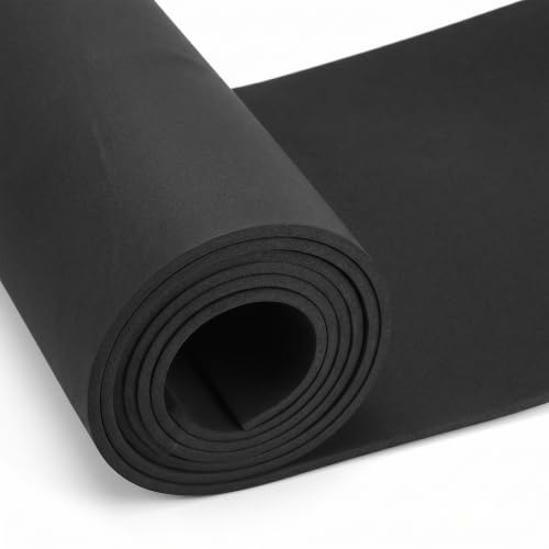 LOMUG EVA Schaumstoff 5mm dick Schwarze EVA Foam 35x160 cm Hochdicht Schaumstoffplatte, Craft Foam, EVA Schaum für Cosplay-Requisiten, Kostümteile, Boot Dämmung, Basteln, DIY Kunsthandwerk Dekoration