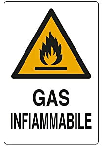 CARTELLO ALL GAS INFIAMMABILE