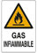 CARTELLO ALL GAS INFIAMMABILE