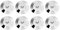Zerone 8 Pcs 25 x 4 mm Universel en cuivre Enceinte Pointes Coussinets Haut-Parleur Chocs Base Pad Isolation Support Pieds Cône Base Tapis de Sol Disc