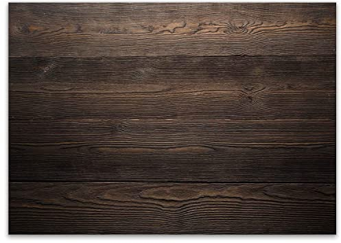 100 Papier-Tischsets Motiv Holz Dunkel I dv332 I DIN A3 I Platzsets Platzdecken Tisch-Unterlage aus Papier modern Einweg edel