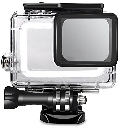 Compatible with Go Pro Hero 7 Black Waterproof Housing Case - 45m Underwater Diving Shell with Bracket for GoPro Hero 6/5 & 7 Black Sports Action Camera