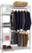 Chrome Heavy Duty Clothes Storage System - Maximise Your Storage Space – 2 Garment Rails and 5 Shelves for Storage, Adjustable Shelves for Ultimate Flexibility - FREE Next Day Shipping *