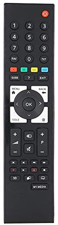 Kafuty Ersatz TV Fernbedienung, ABS TV Fernbedienung für GRUNDIG TV RC3214803 / 01 TP6187R TS1187R RC3214801 / 02 26VLE8200WL 26VLE7101WF 26VLE7101BF (schwarz)