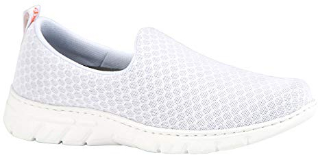 DIAN Valencia-Plus Blanco Talla 40, Zapatilla de Trabajo para sanidad y hostelería Unisex certificada CE EN ISO 20347 Marca