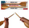 Rise8 Studios Drumstick Kochutensilien-Set aus Buche mit Löffel und Spatel