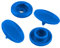 50 Druckknöpfe rund Snaps Druckknopf Snap Button Knöpfe Farb- Größenwahl, Größe:10mm, Farbe:königsblau