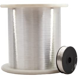 25 Meter Kupferdraht Silberdraht 0.2mm Basteldraht Schmuck Versilberter