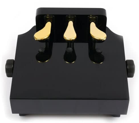 Sustain Pedal, 3 Keyboard Triple Pedal Unit, Keyboard Piano Pedal Universal Damper Foot Pedal Suitable for Grand, Upright, Digital Piano