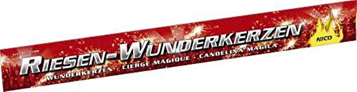 Nico 50 XXL Riesen Wunderkerzen Feuerwerk a 45cm ca. je 90 Sekunden Brenndauer (50 Wunderkerzen)