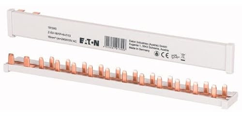 EATON Z-SV-16/1P+N-F/13 - BARRETTE DE PONTAGE HORIZONTALE - GRIS - 16 MM² - 63 A - DISJONCTEURS PH/N - 13 Modules