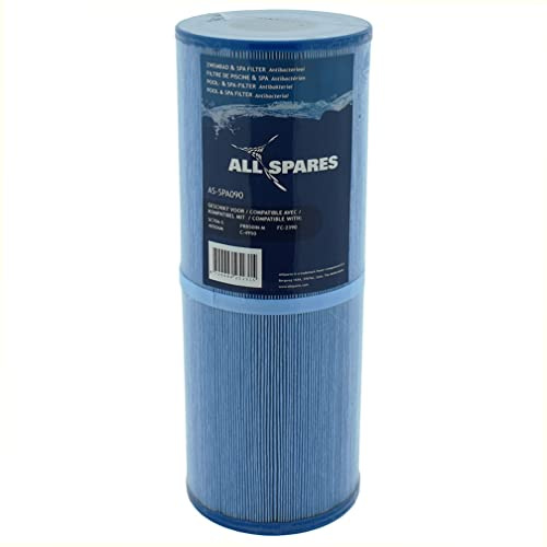 AllSpares Whirlpool Filter, Poolfilter, Spa Filterkartusche Ersatz für Pleatco PRB50-IN-M | Darlly SC706-S | 40506M | Antibakteriell | 4,65 qm | 210 Lamellen | 130 x 340mm | 50mm