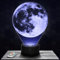 Lampada da comodino, Luce notturna tattile Luna piena Lampada illusione 3D LED, idea regalo di Natale per ragazzi e ragazze Lampada da notte per bambini o adulti TOP