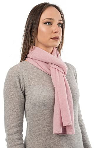Dalle Piane Cashmere - Schal aus 100% Kaschmir - Made in Italy - für Mann/Frau, Farbe: Rosa, Einheitsgröße