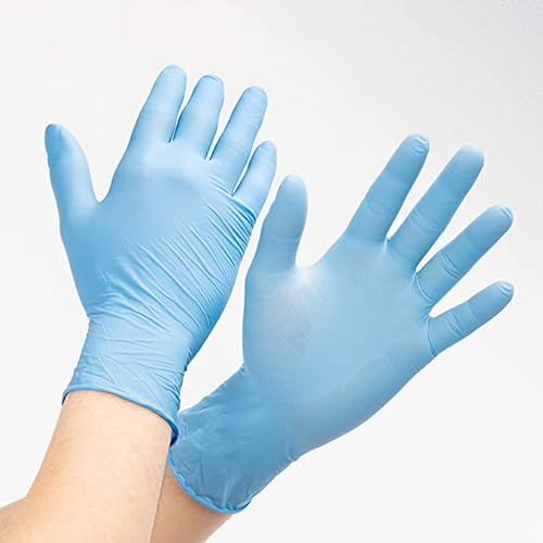 Areso Guantes Nitrilo 100 Unidades Guantes Desechables Guantes Limpieza Guantes Mecanico Guantes Tattoo Guantes De Laboratorio - Guantes Nitrilo Talla S M L XL