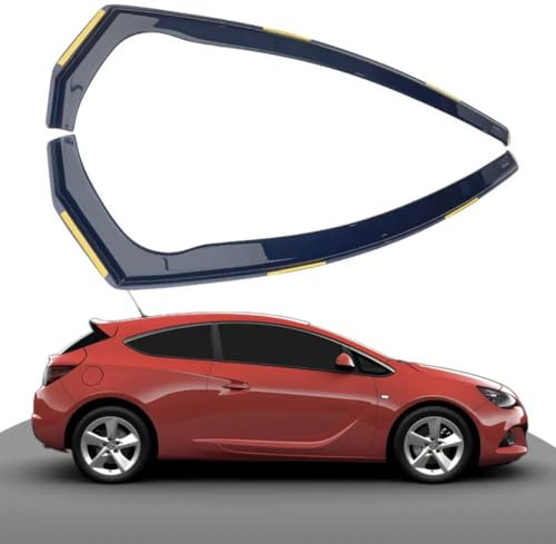 Haibak Wind Deflectors Set Compatible With Vauxhall Astra J MK6 GTC SRI 2010-2015 | 2-Piece Tinted Side Window Deflectors | In-Channel Fitment for 3 Door Models