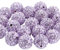 Spritewelry 20 Stück Violett Tschechische Kristall Disco Kugeln Ton Perlen 10 mm Kristall Strass Pavé Disco Perlen Polymer Clay für Armbänder Halskette Ohrringe Schmuckherstellung 1,5 mm Loch