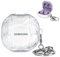 Samsung Galaxy Buds Case for 2 Pro (2022), 2 (2021), Pro (2021), Live (2020) - Shockproof Protective With Keychain, Wireless Charging, Diamond Clear