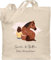 Baumwolltasche - Pferd - Pferdemädchen Namen - Pferde Mädchen Geschenk - Unisize - Naturweiß - horse taschen pferden pferdemotiv jutebeutel pferdetasche pferdeliebhaber zum selber gestalten