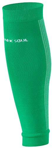 STARK SOUL Stutzen ohne Fuss - Sleeve/Tube, Sportstutzen, Fussballstutzen, für Herren & Damen | Grün | Größe: S