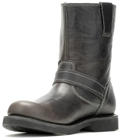 Harley-Davidson Dallam - Stivali da uomo a metà polpaccio, 20,3 cm, Ardesia, 29.5 EU