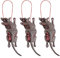 3pcs Souris Sanglante Effrayante Réaliste Décoration d'Halloween Jouets Drôles de Farce Faux Jouet de Rat Simulée Accessoire Halloween pour Maison Hantée Prank Jouet Cadeau du Jour Poisson d'Avril