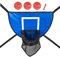 Les-Theresa Trampolin Basketballkorb,Abreißrand zum Eintauchen TrampolinBasketballaufsatz mit Pumpe und 3 Mini-Bällen, wandmontierter Basketballkorb für Kinder und Erwachsene, für drinnen und draußen