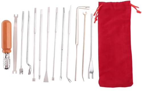 Clyictz 13 StüCke Klavier Tuning Werkzeug Klavier Stimm Werkzeug Klavier Stimm Werkzeug Kit mit Stimm SchlüSsel