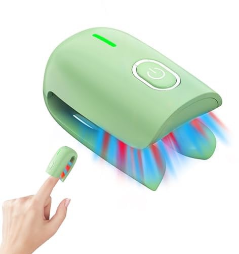 KTS Fungal Nail Treatment,660+905NM Red Light & 470NM Blue Light Ingrown Hand Toenail Treatment Laser Device,7 Mins Per Day For Hand Toenails Extra Strong For Athletes & Nail Fungal Treatment-Green