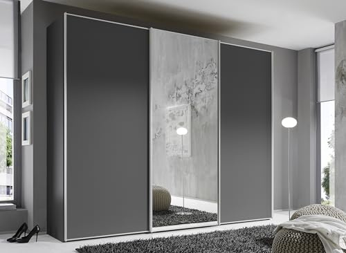 Staud Schwebetürenschrank 3-türig Sinfonie Plus H240 x B298 Vulkan Innenausstattung-Sets Premium