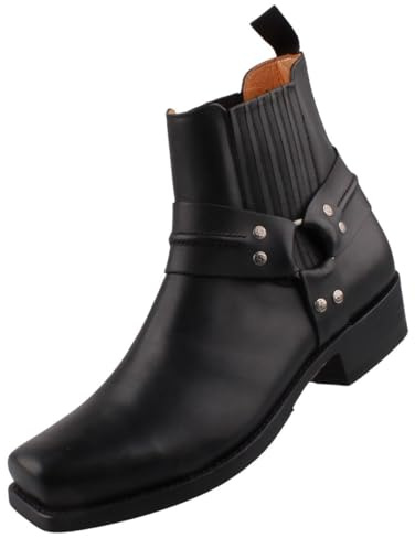 Sendra Boots Herren Biker Stiefelette Schwarz EU 44