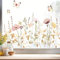 Wandtattoo Loft Fensterbilder Frühling Blumenwiese mit Hummel – A4 Bogen, Wiederverwendbar – Frühlingsdeko Fenster, Frühlingsbild Fenster, Fensterdeko Frühling, Fensterfolie Frühling Selbstklebend