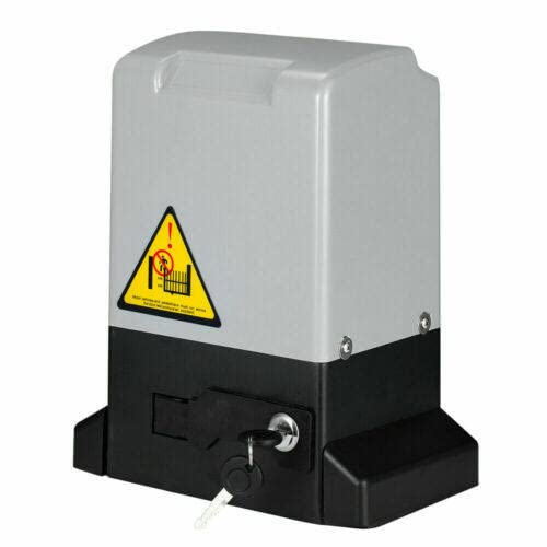 NICCOO Elektrischer Schiebetorantrieb Set 2000KG 750W, Automatischer Schiebetoröffner mit 2 Fernbedienungen,4m Zahnstange, Schiebetür Antrieb Türöffnermotor Kit